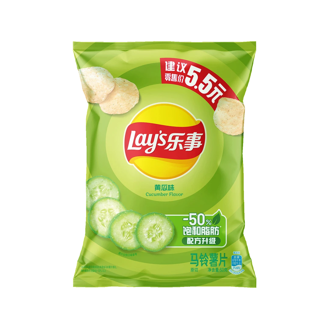 乐事黄瓜味60克*22包(标码装)