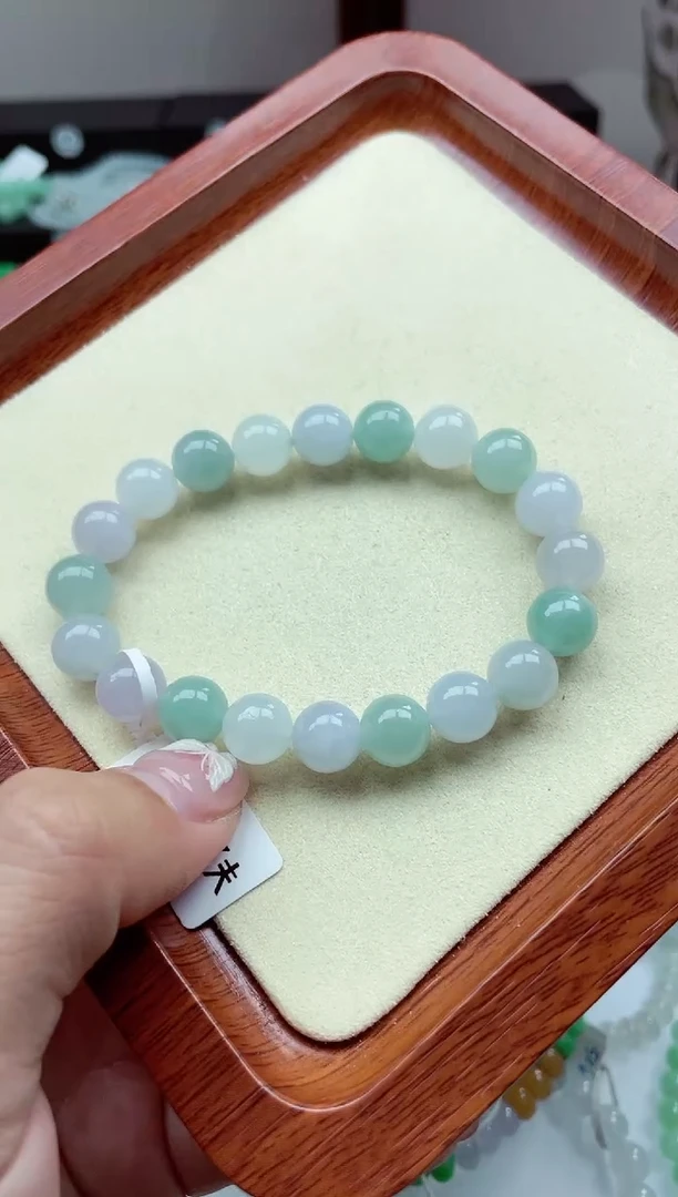 【闪购商品】翡翠手链未镶嵌缅甸翡翠 卡9.4