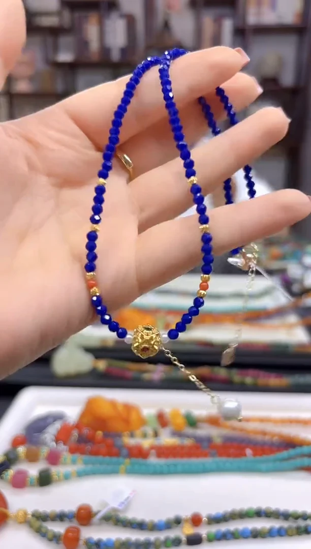 【闪购商品】青金石颈饰未镶嵌X428