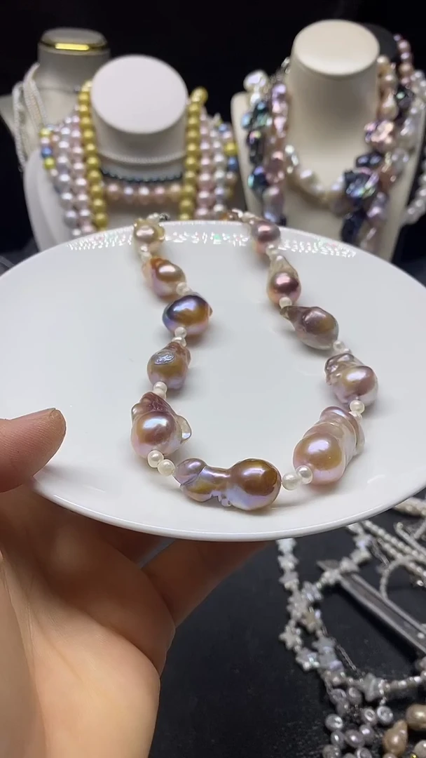 颈饰未镶嵌淡水珍珠多人
