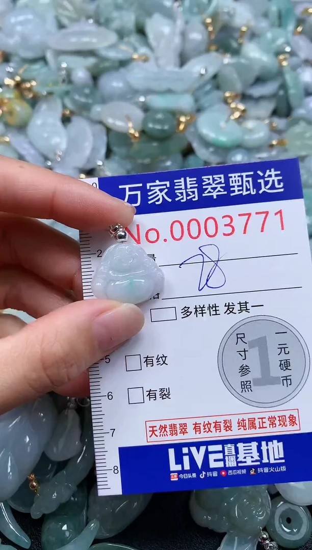 吊坠(不含链)未镶嵌翡翠3771