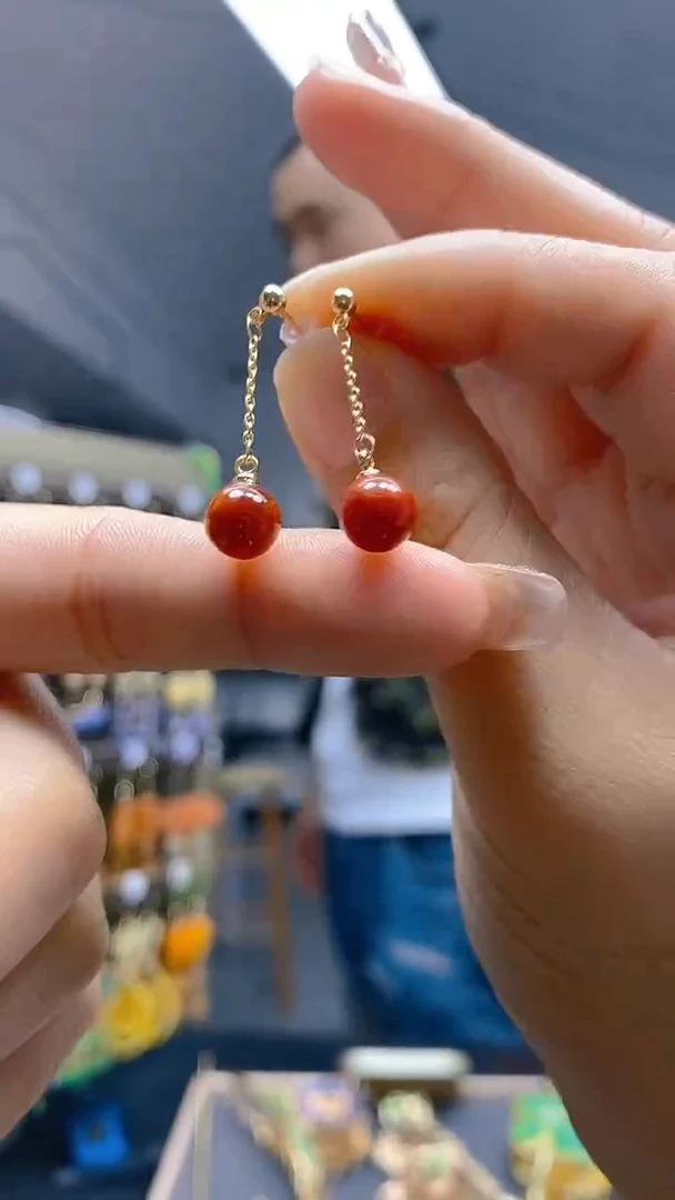 【闪购商品】翡翠耳饰合金102翡翠耳钉