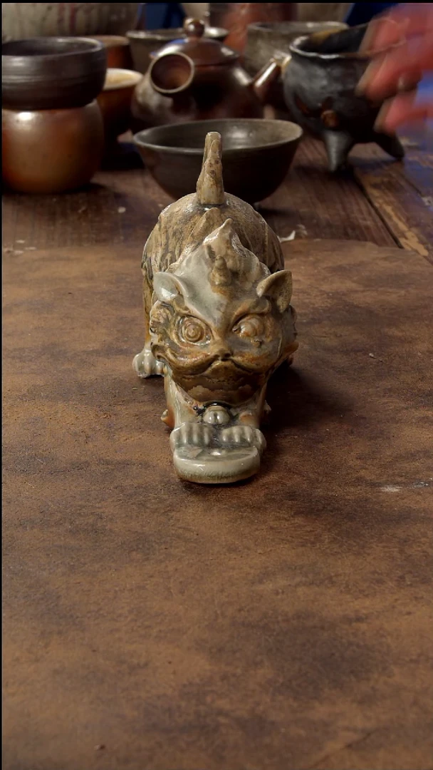 瓷片山乙柴烧高端茶具