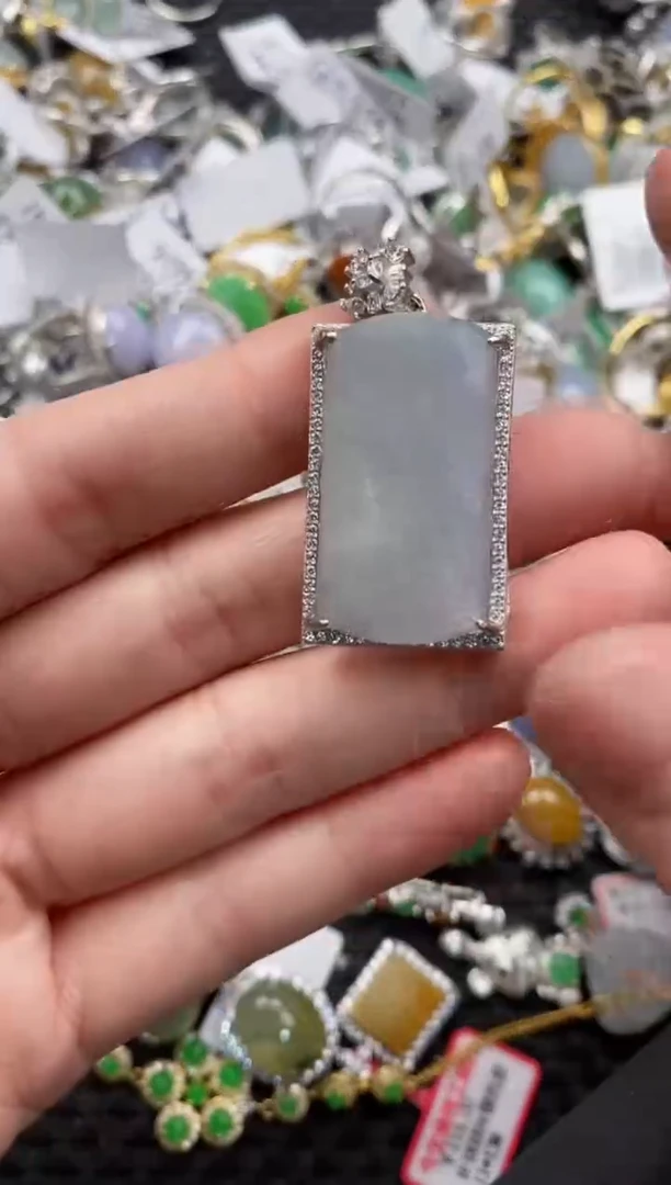 银S925镶嵌戒指翡翠12                  3