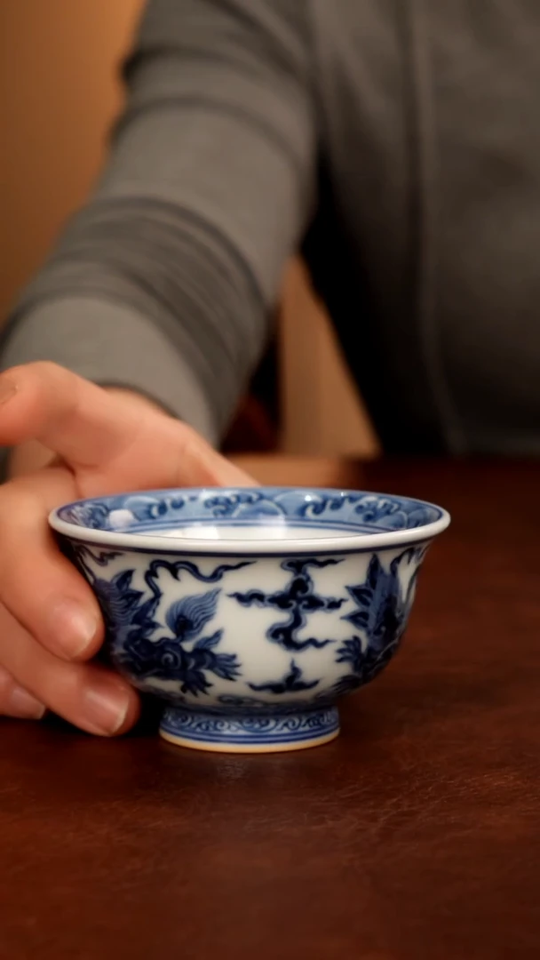 醉*风景德镇瓷器，青花瓷手绘茶具~-