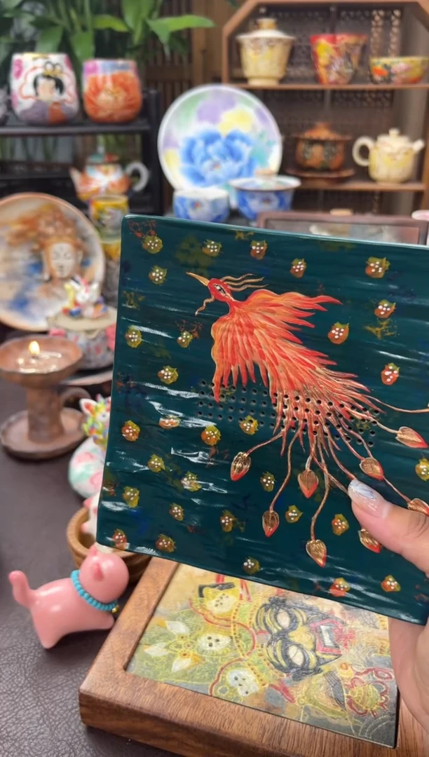 洞尚凤凰神鸟蓄水壶承