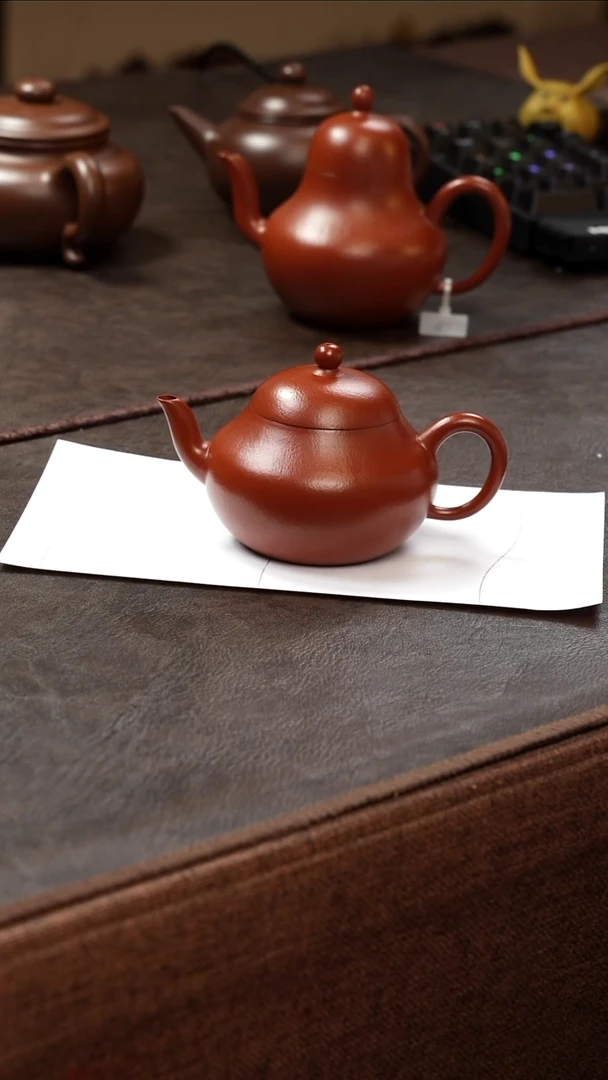 茶壶紫砂壶·15朱泥小梨150cc