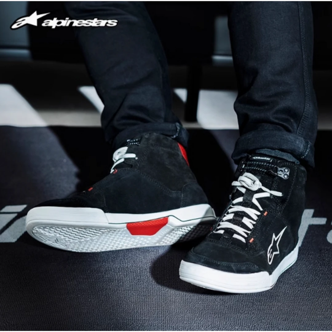 a星骑行靴CHROME摩托车鞋机车短靴休闲板鞋防摔机车鞋摩托车靴男