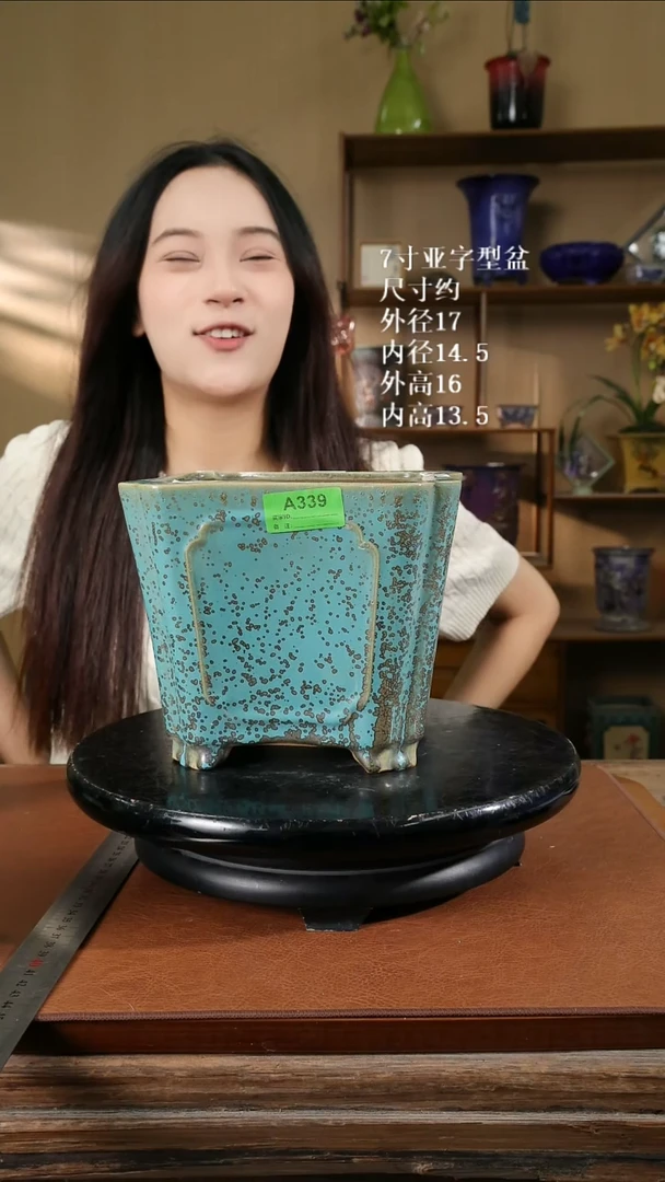 7寸亚字型盆339