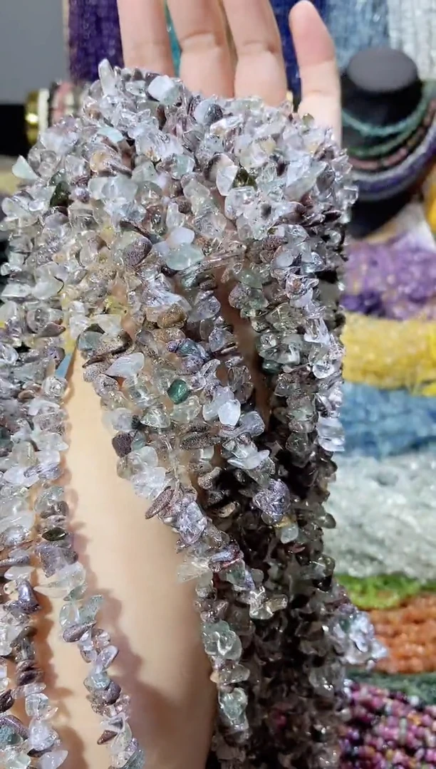 未镶嵌珠宝半成品水晶绿幽灵