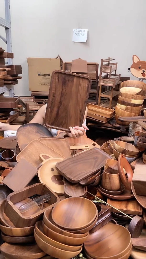 木  北美黑胡桃木带手抓槽30*20*2cm   拼接