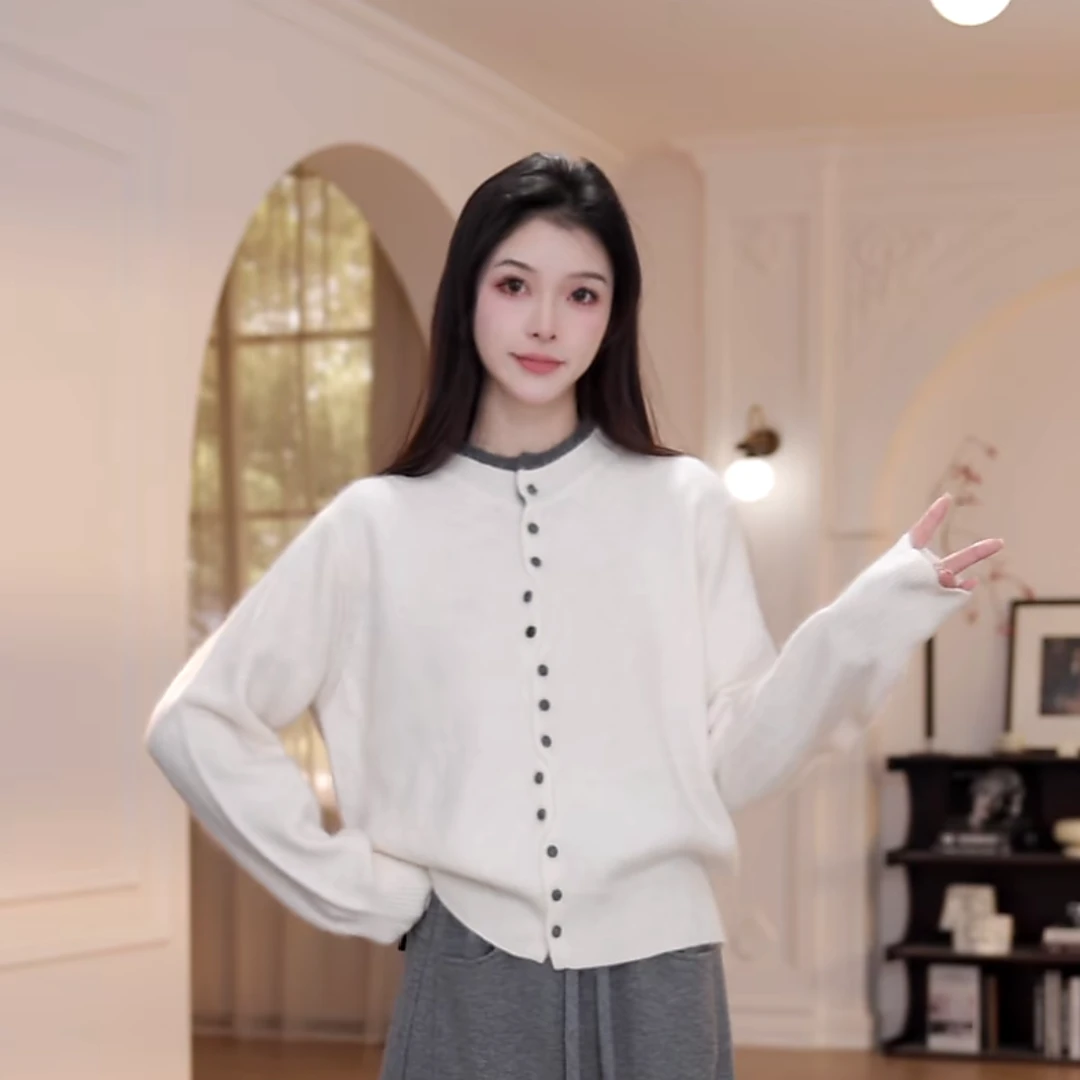 【YANYAN】假两件毛衣女秋冬慵懒风长袖针织衫YY-9310