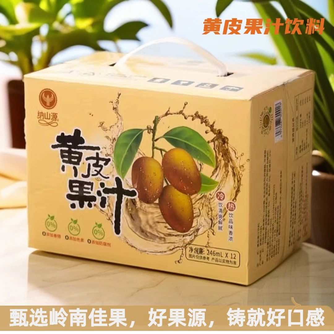 潮农投 岭南佳果无核黄皮果汁饮料清爽酸甜滋润饮料0色素0香精