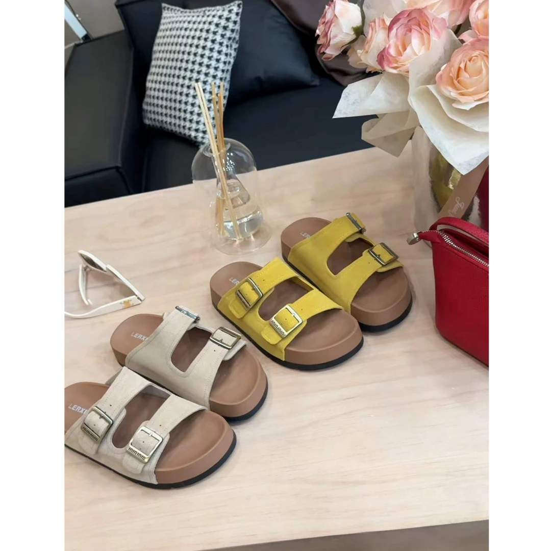 TY5 【勃肯拖】欧若风法式设计感勃肯拖（跟高3.5厘米）