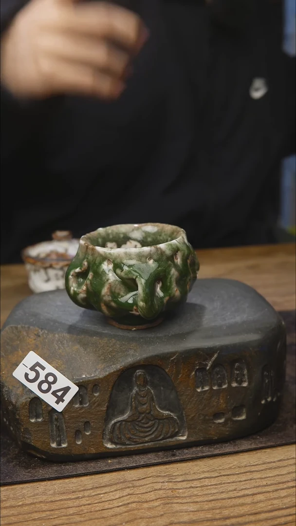 584蔡蔡志野绿色！手工同款