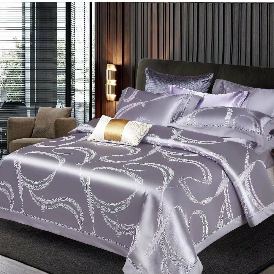 曼妙之音-轻奢提花床上四件套春夏秋冬不滑床