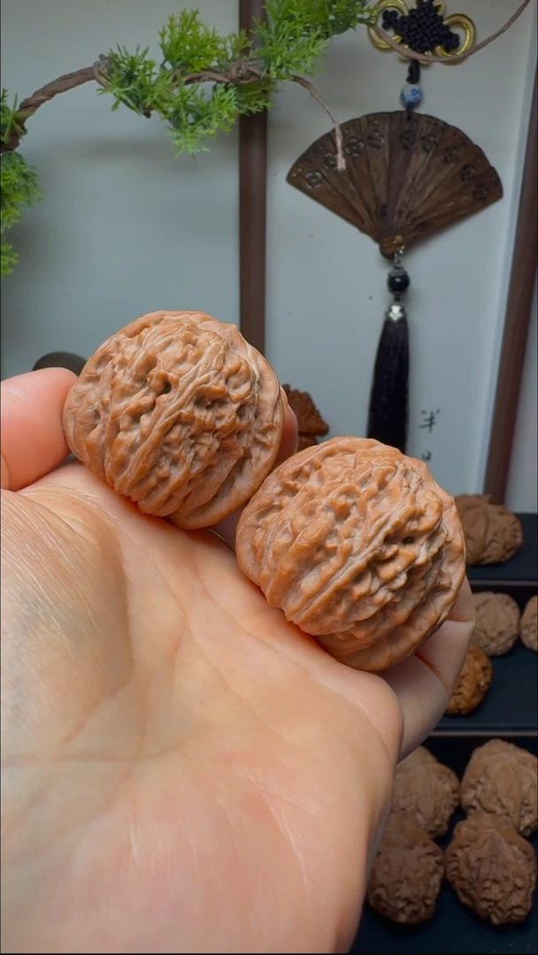 把件文玩核桃蓟县一代四座楼狮子头货头  边40