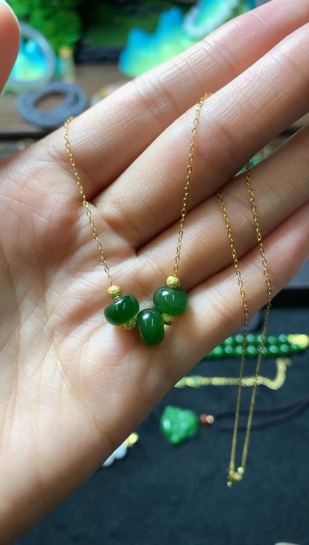 【闪购商品】和田玉颈饰银S925镶嵌项链