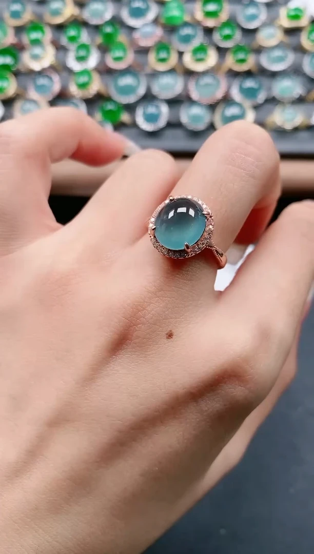 【闪购商品】翡翠戒指银S925镶嵌1111111111111