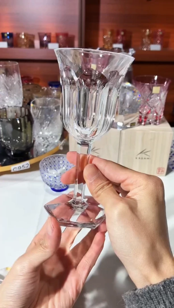 手工艺品琉璃巴卡拉高脚杯小哈库