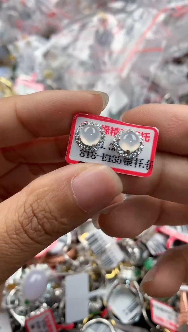 银S925镶嵌戒指翡翠10               2