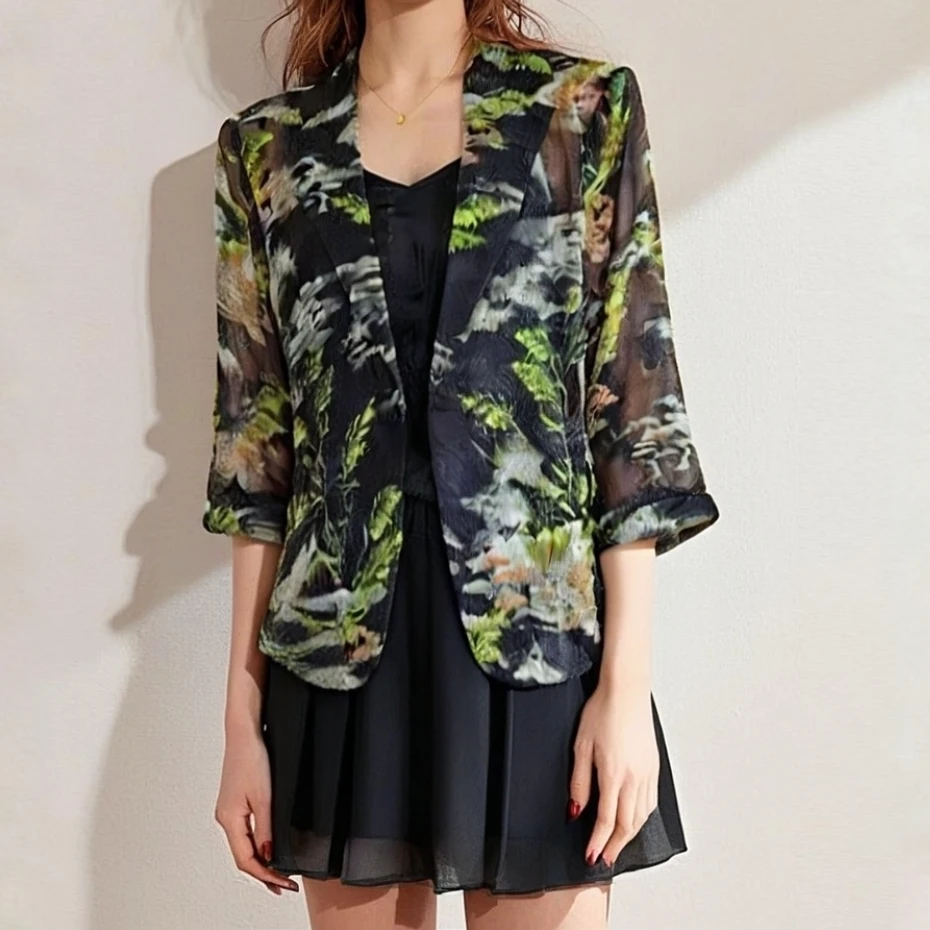 7737-36新款女士小衫小西装外套