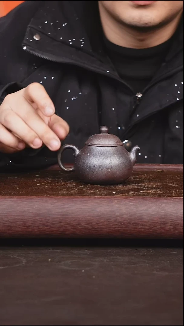 茶壶紫砂柴烧 微瑕壶