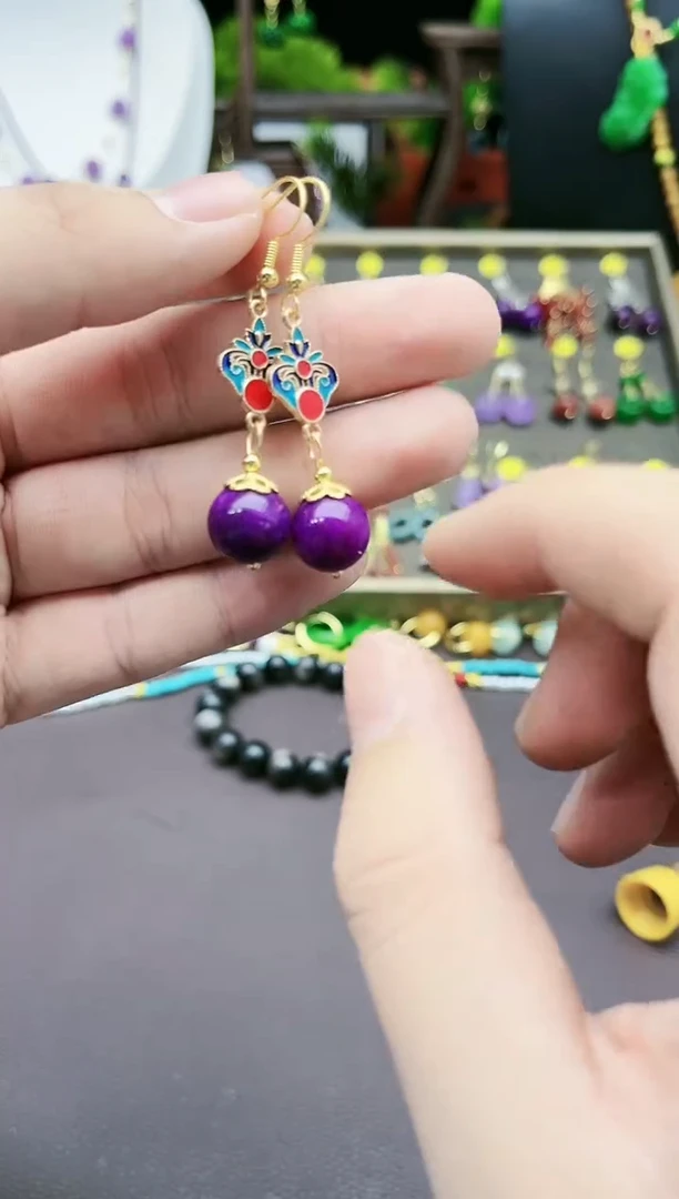 【闪购商品】玛瑙/玉髓耳钉银S925镶嵌439000