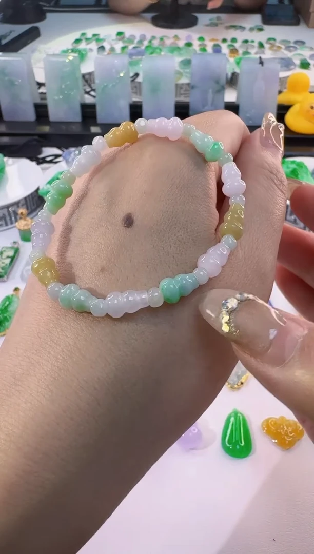 未镶嵌手串翡翠缅甸A货翡翠