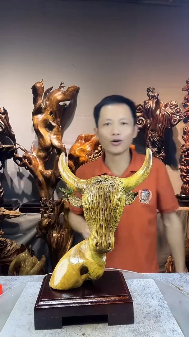 金丝楠锦**程小叶桢楠随行摆件5