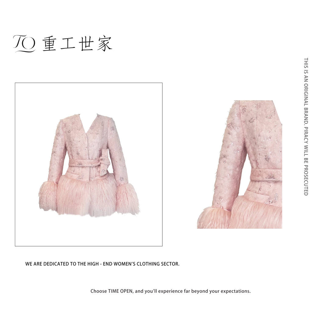 【妖精】风情万种下摆少女系高奢大衣