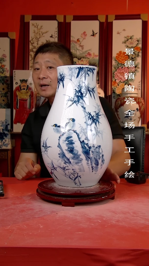 摆件景德镇陶瓷 手工手绘18