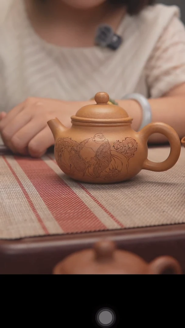 茶杯紫砂教**生黄金段容天大肚佛