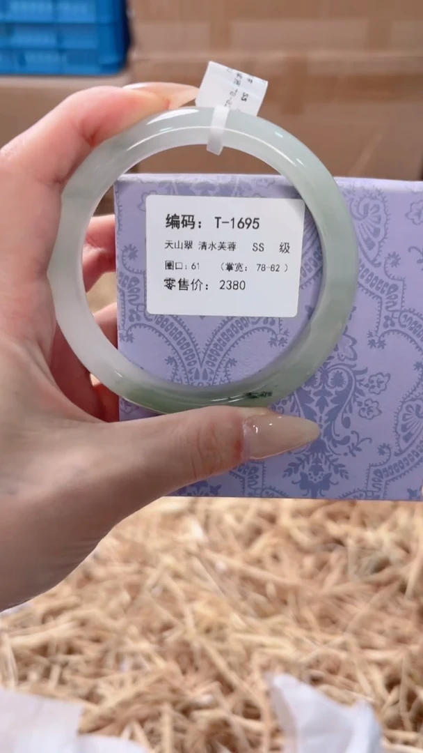 未镶嵌手镯石英质玉T-1695
