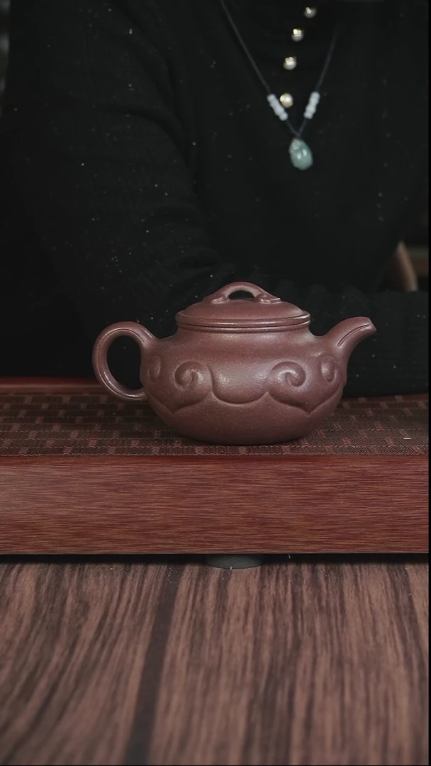 【闪购商品】紫砂茶壶千禧紫泥  如意仿古