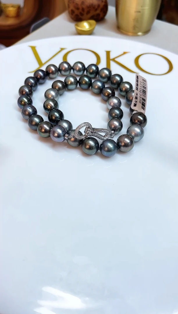 银S925镶嵌颈饰海水珍珠n**o8.8-10.8mm