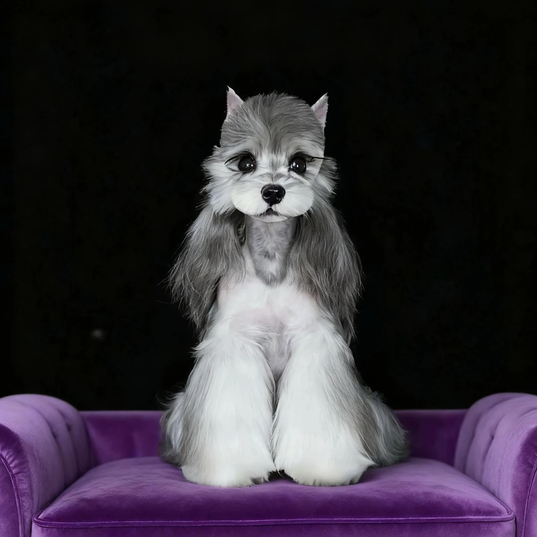 奶狗幼稚园雪纳瑞幼体聪明可爱乖小狗温顺伴侣犬