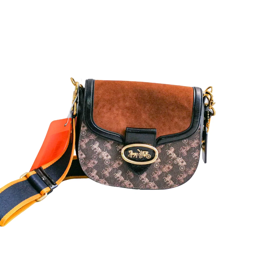 95新 COACH/蔻驰 Coach 车马老花单肩包 030959