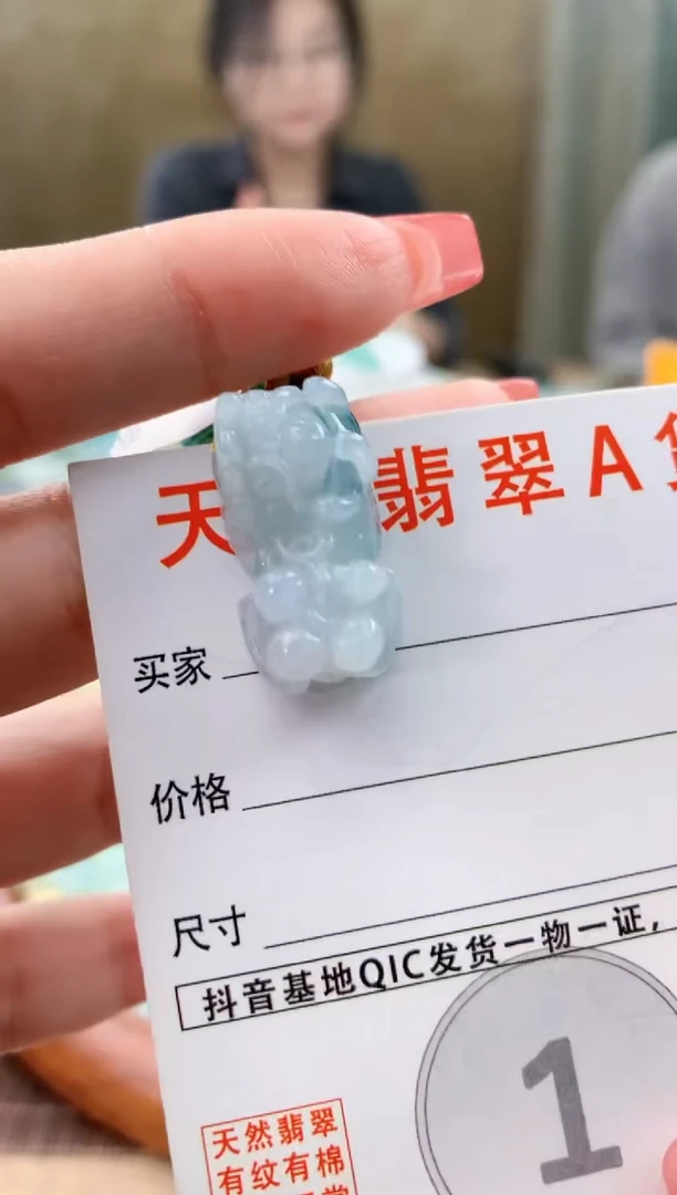 颈饰未镶嵌翡翠天然A货翡翠挂件