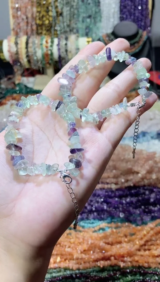 未镶嵌珠宝半成品水晶浅萤手链