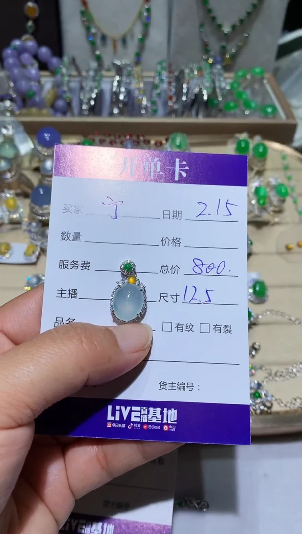 【闪购商品】翡翠耳饰未镶嵌宁静致远～