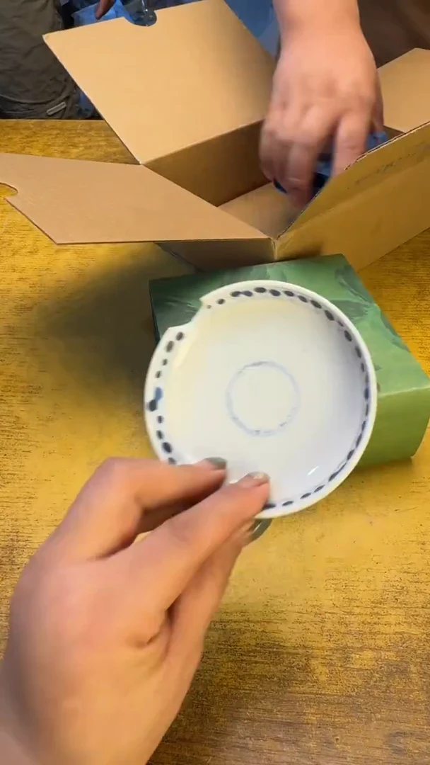 瓷器瓷瑕疵老破旧60欧珑车载碗