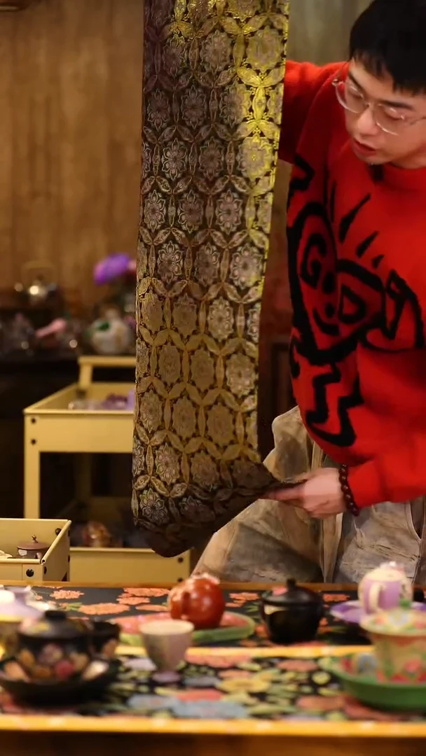 【闪购商品】瓷片一米*33茶席大碗茶