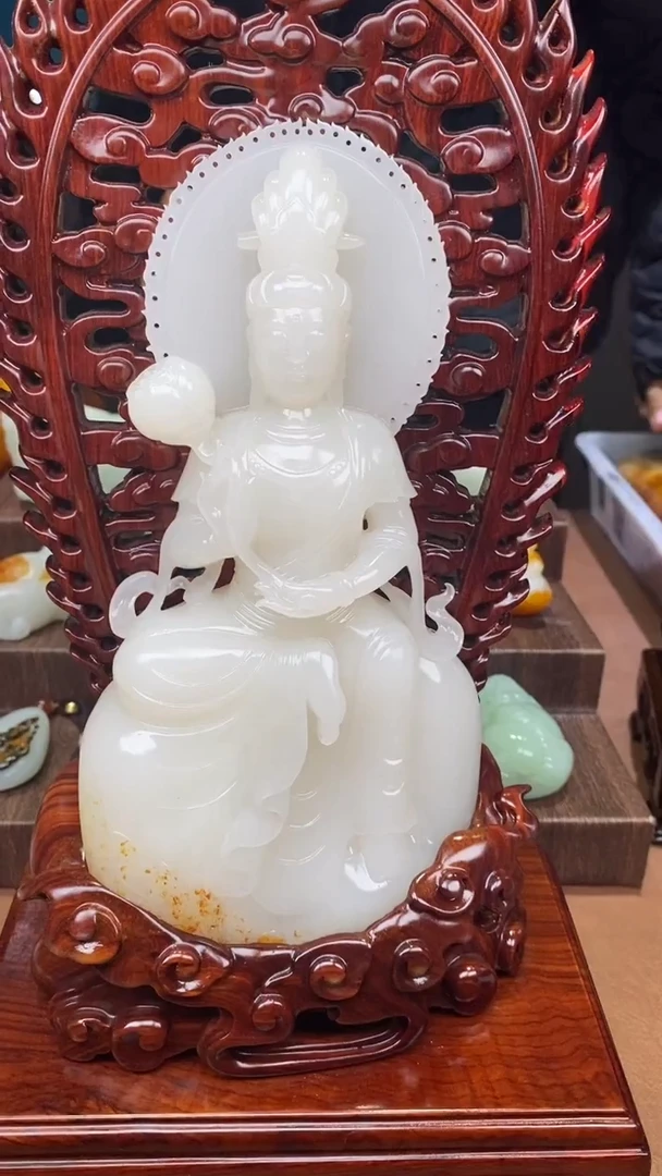 未镶嵌和田玉摆件飞****，1