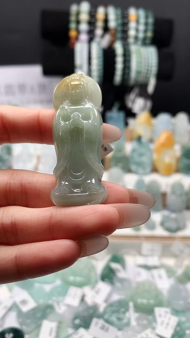 吊坠(不含链)未镶嵌翡翠82站观音