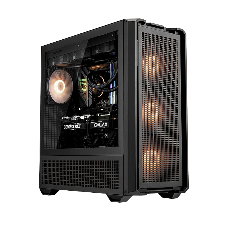 骨伽骨伽乘风MX600透明EATX开孔散热模块化无螺丝快拆电竞机箱
