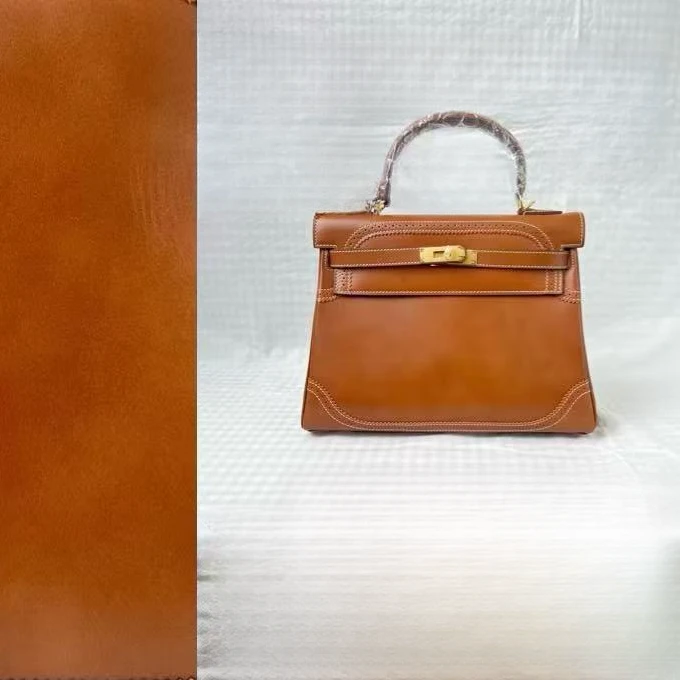 【茉丽芳华定制女包】福宝皮真皮32/23/11尺寸凯莉手拿单肩轻奢经典