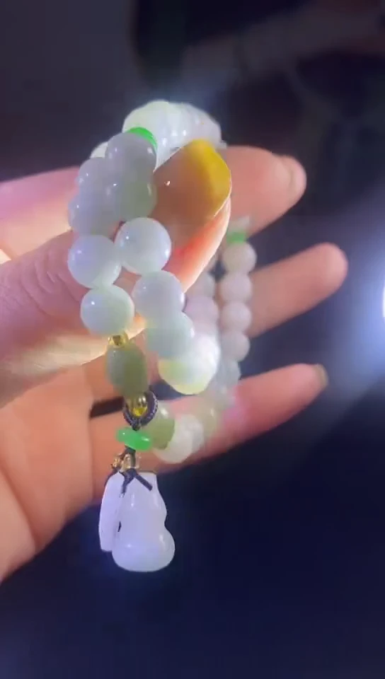 【闪购商品】翡翠颈饰未镶嵌翡翠珠链00015