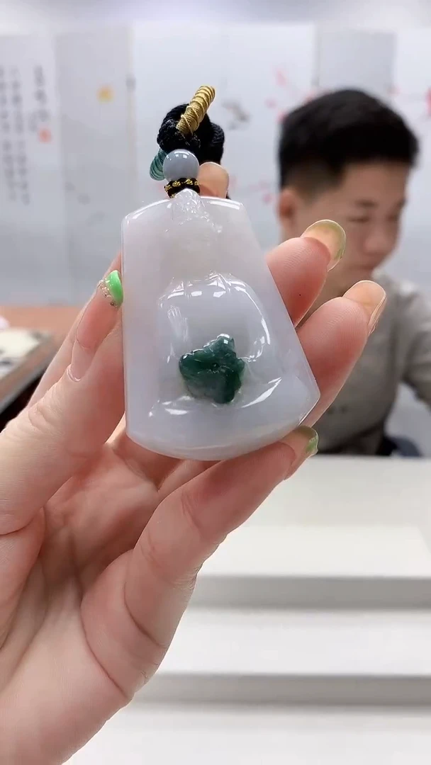 未镶嵌定制翡翠4917ry-毛货挂件22