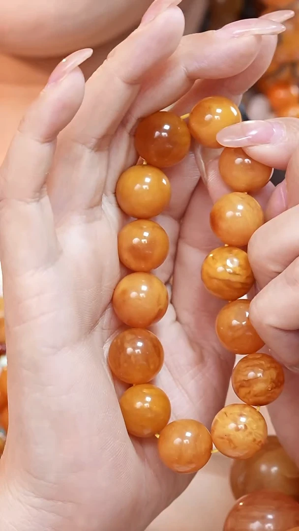 蜜蜡颈饰未镶嵌6126天然蜜蜡珠宝奇石云端妖孽全部保真